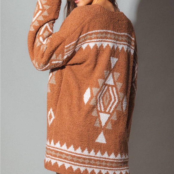 MAUVE Aztec Cardigan - Picture 3 of 3